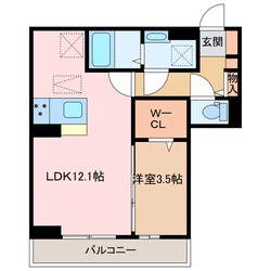 アサヒパレス久保田　Aの物件間取画像